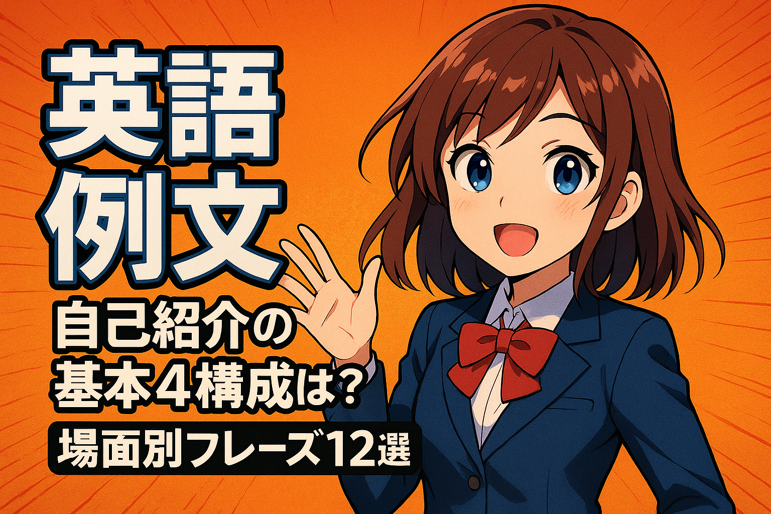 英語 例文 自己紹介の基本4構成は？場面別フレーズ12選