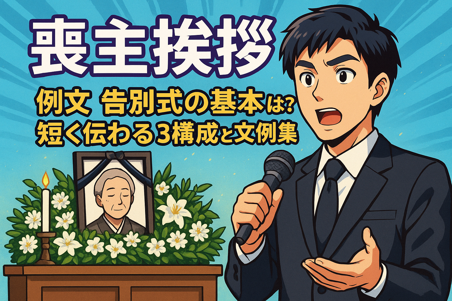 喪主挨拶 例文 告別式の基本は？短く伝わる3構成と文例集