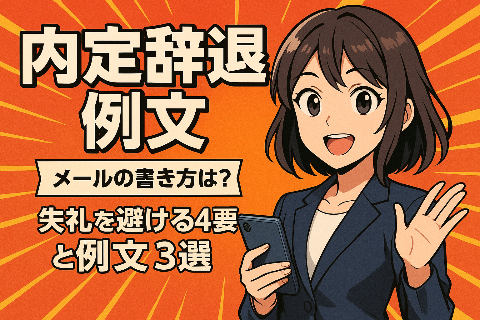 内定辞退 例文 メールの書き方は？失礼を避ける4要素と例文3選