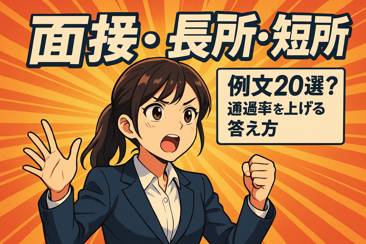 面接 長所・短所 例文20選？通過率を上げる答え方