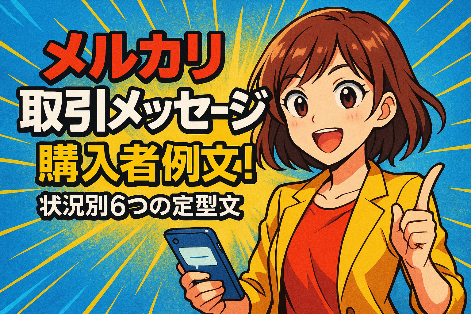 メルカリ 取引メッセージ購入者 例文！状況別6つの定型文