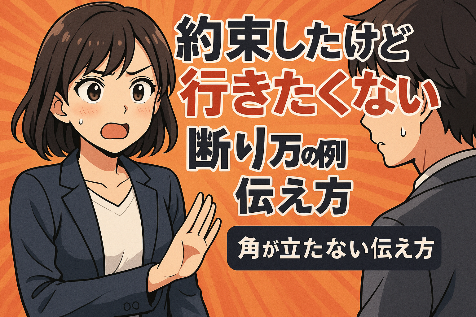 約束したけど行きたくない 断り方 例文15選！角が立たない伝え方