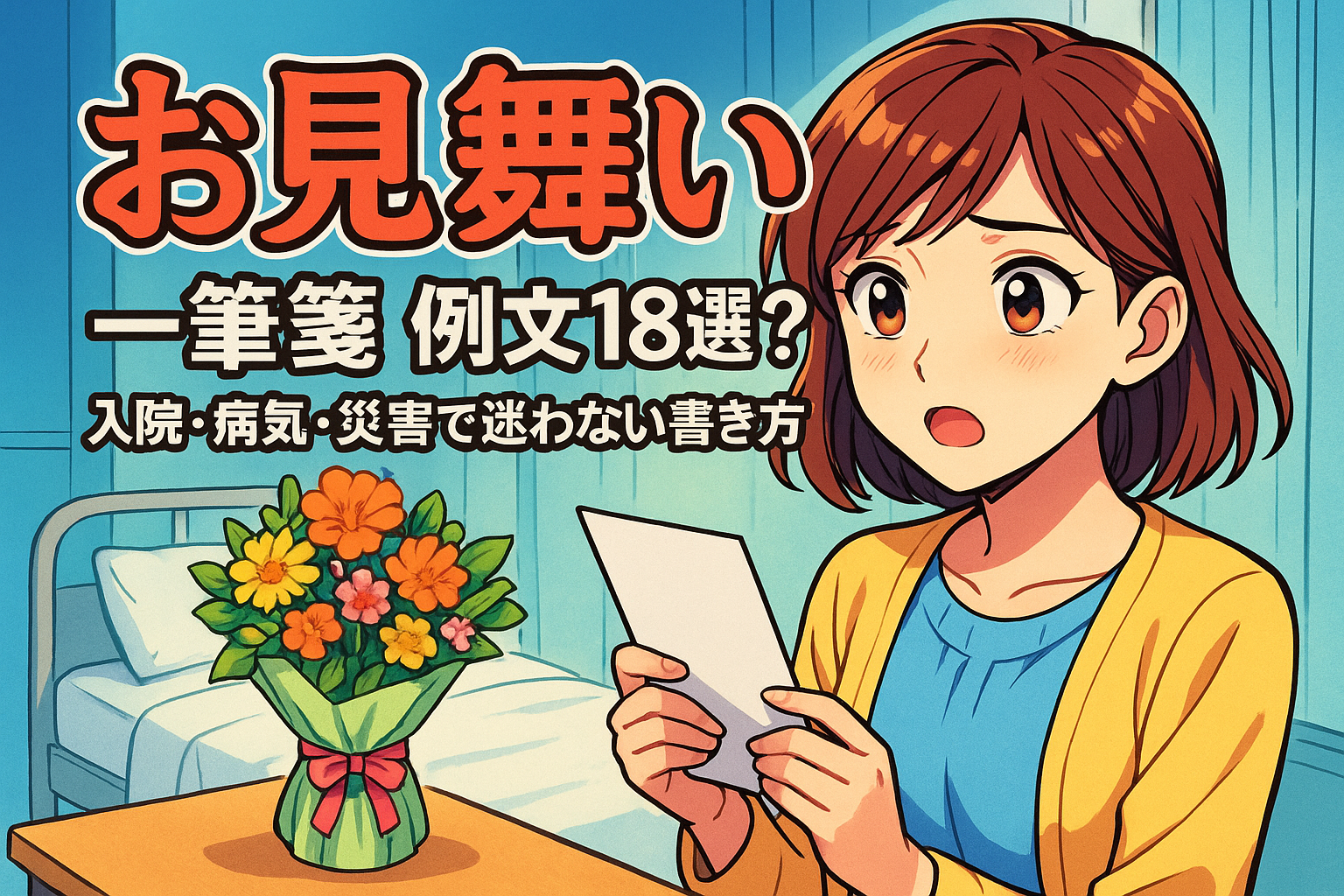 お見舞い 一筆箋 例文18選？入院・病気・災害で迷わない書き方