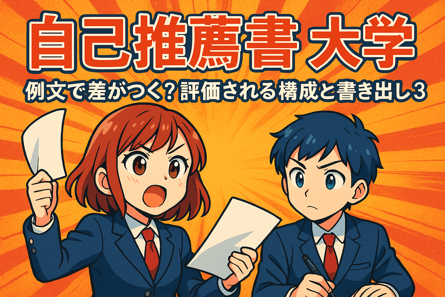 自己推薦書 大学 例文で差がつく?評価される構成と書き出し3選