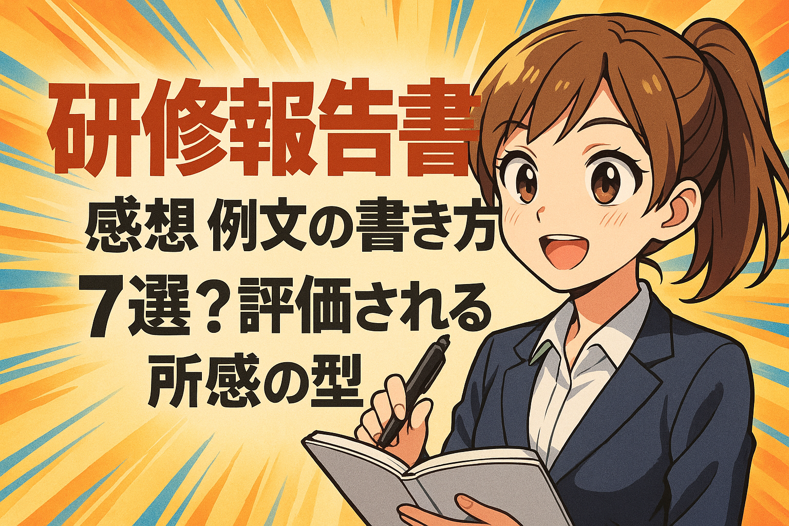 研修報告書 感想 例文の書き方7選？評価される所感の型