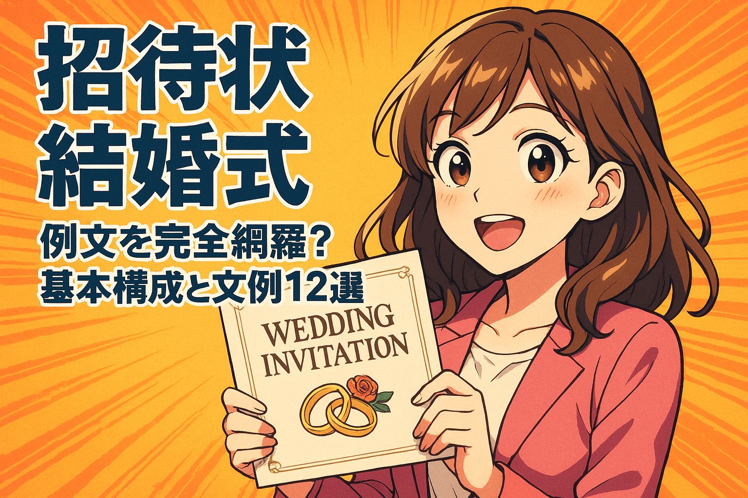 招待状 結婚式 例文を完全網羅？基本構成と文例12選