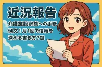 介護施設から家族への近況報告の手紙例文！月1回で信頼を深める書き方7選