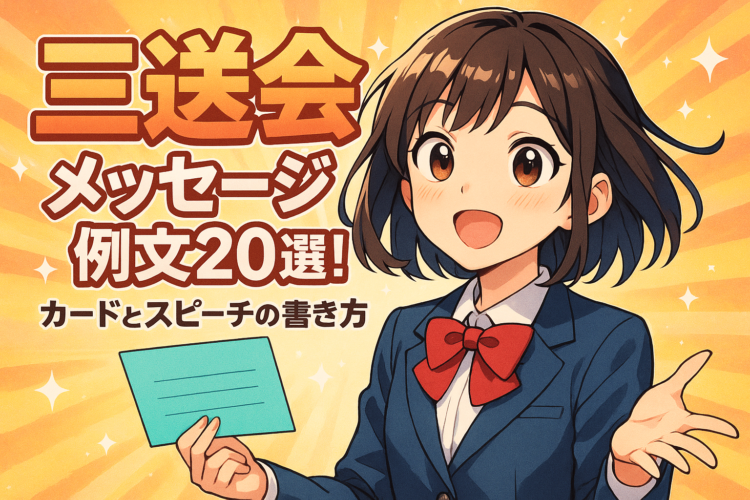 三送会 メッセージ 例文20選！カードとスピーチの書き方