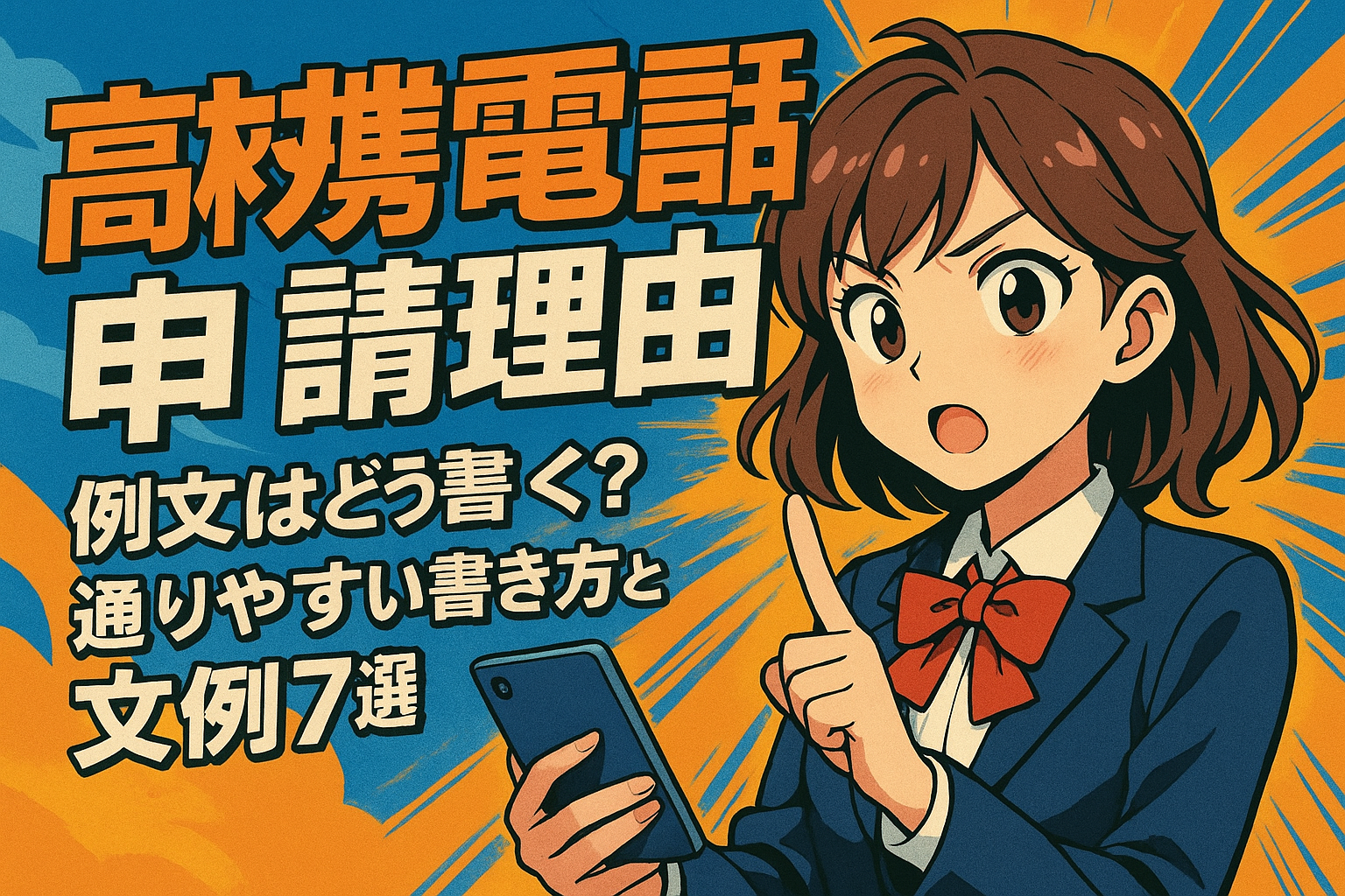 高校 携帯電話 申請 理由 例文はどう書く？通りやすい書き方と文例7選