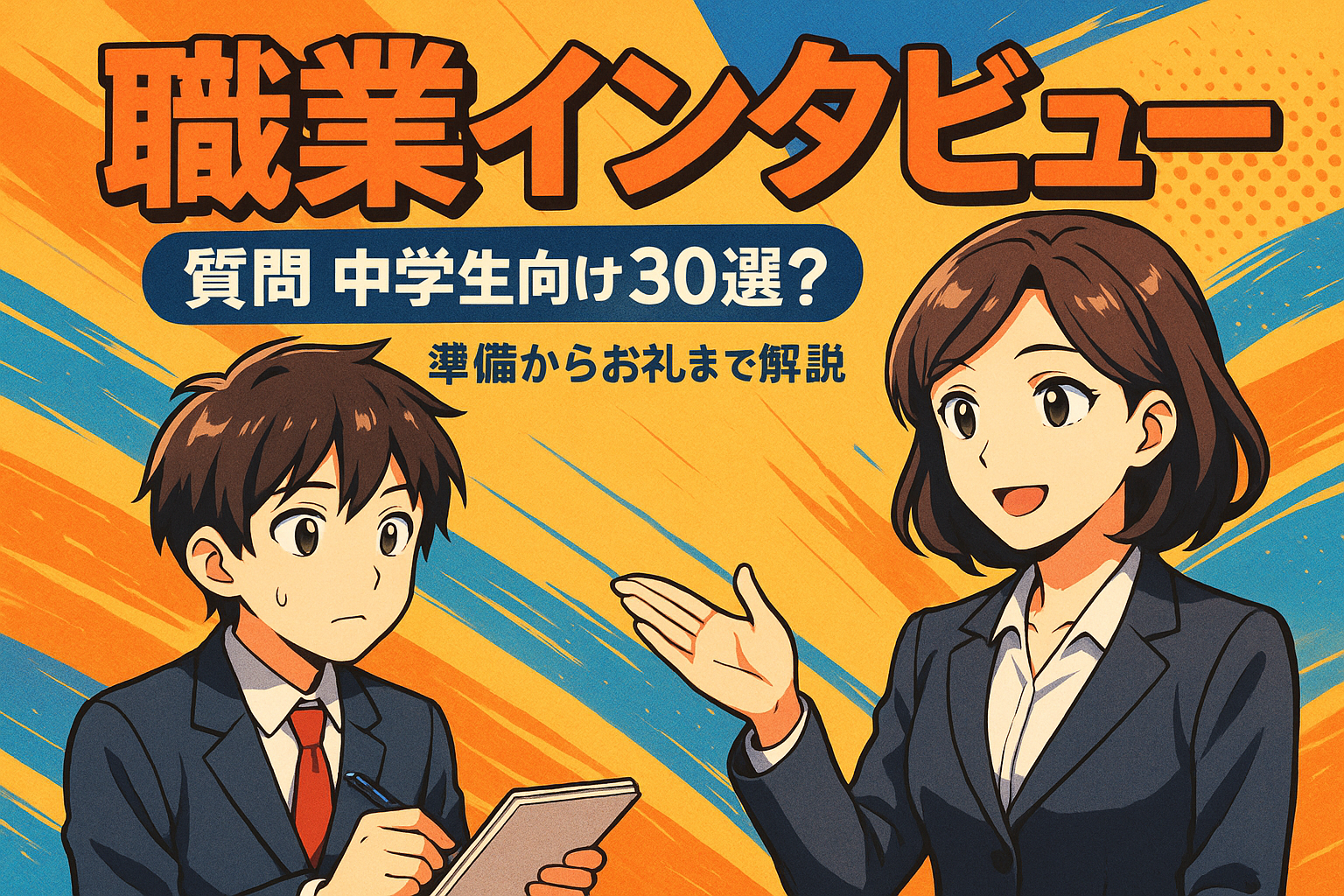 職業インタビュー 質問 中学生向け30選?準備からお礼まで解説