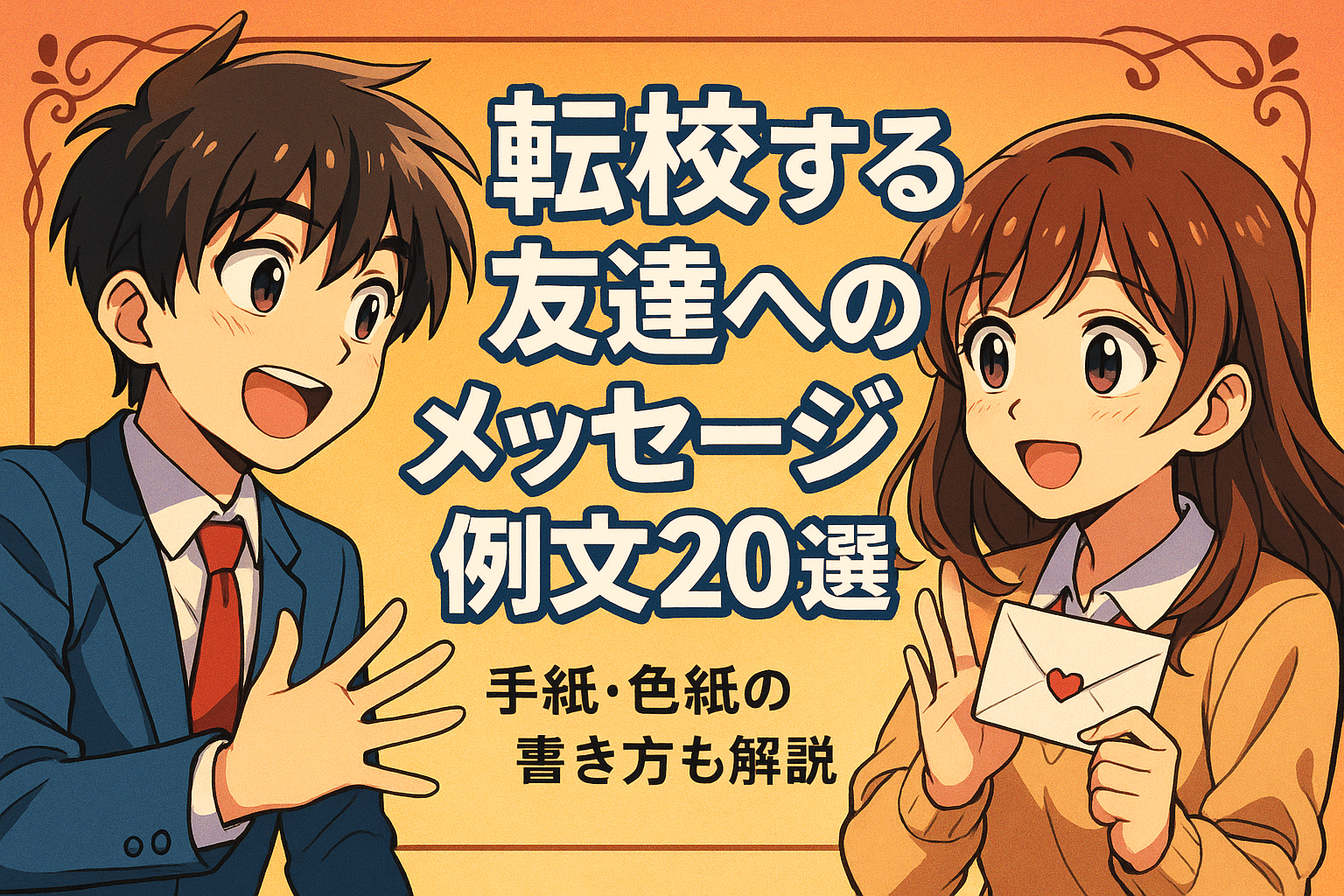 転校する友達へのメッセージ例文20選？手紙・色紙の書き方も解説