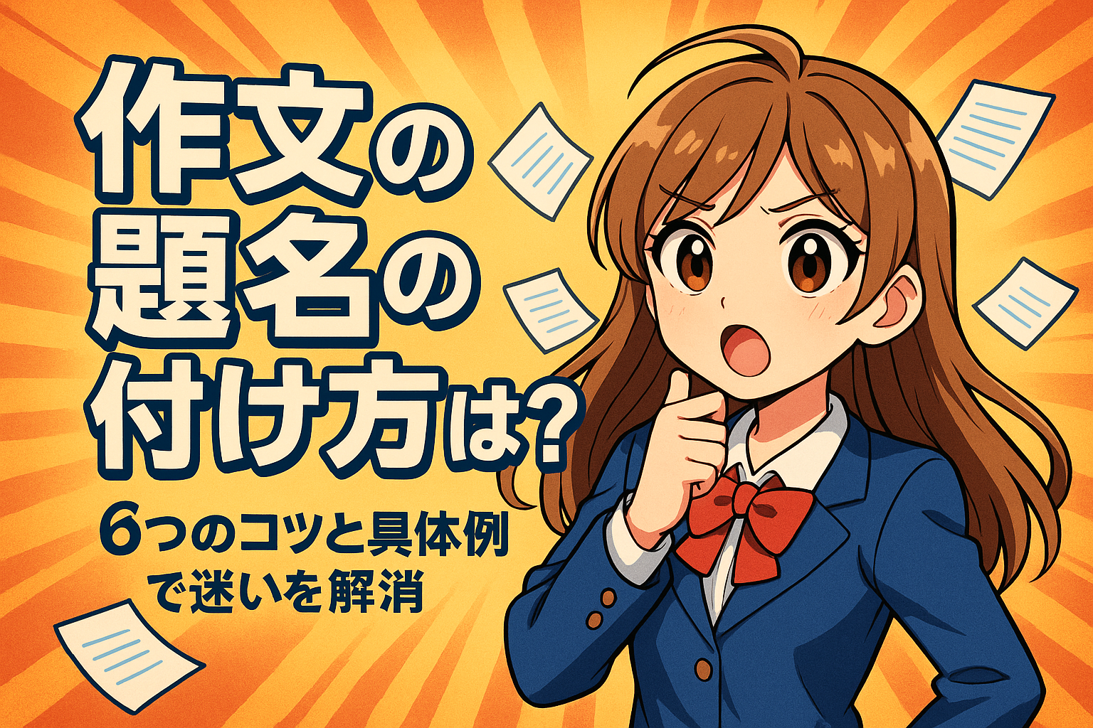 作文の題名の付け方は？6つのコツと具体例で迷いを解消