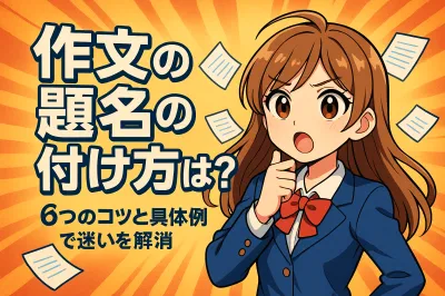 作文の題名の付け方は？6つのコツと具体例で迷いを解消