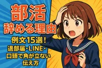 部活 辞める理由 例文15選！退部届・LINE・口頭で角が立たない伝え方