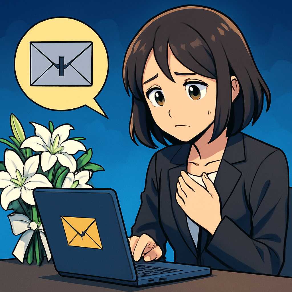 お悔やみメールは「件名の明確さ」と「短く丁寧」が要点です