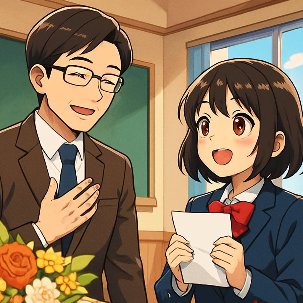 先生への感謝は「一言＋具体例＋気遣い」で十分伝わります