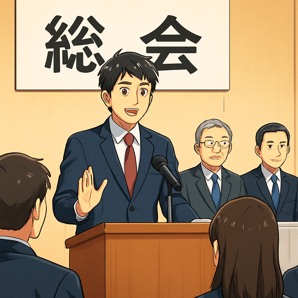 総会の挨拶は「感謝」と「目的」の2点を短く伝えるのが基本です