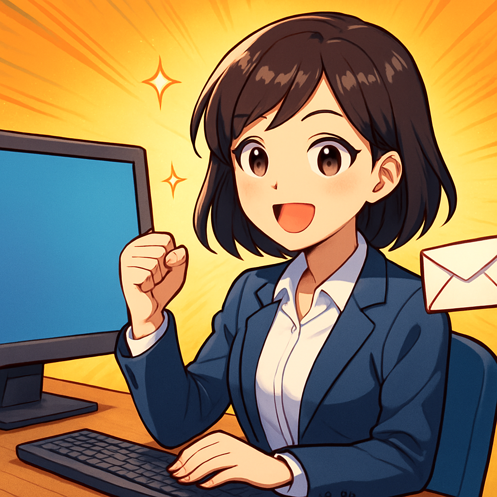 一次選考通過メールの返信は「当日中・件名そのまま・要点明確」が基本です