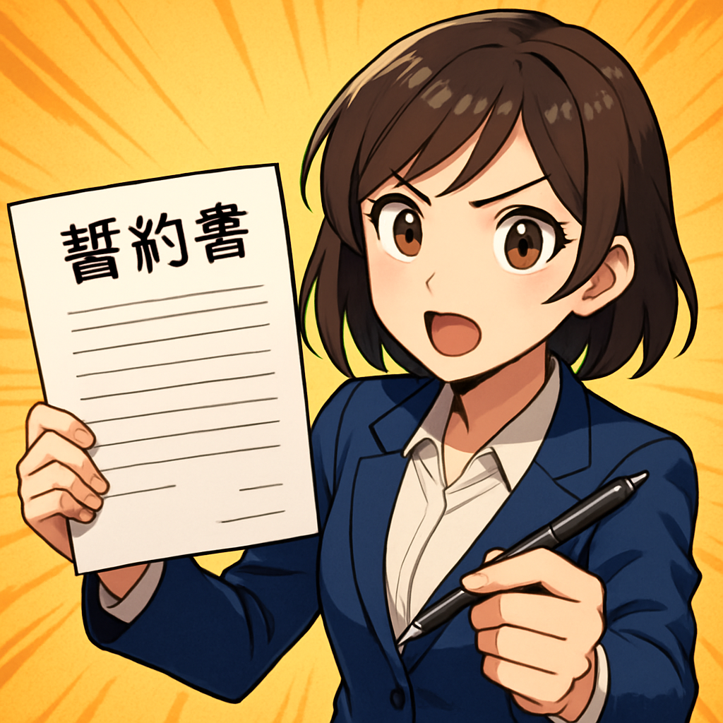 誓約書は「基本の型」を守るほど通りやすいです