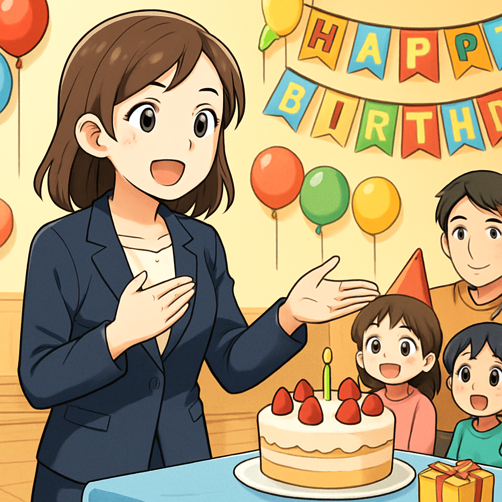 幼稚園の誕生日会の保護者スピーチは「短く具体的に」が基本です