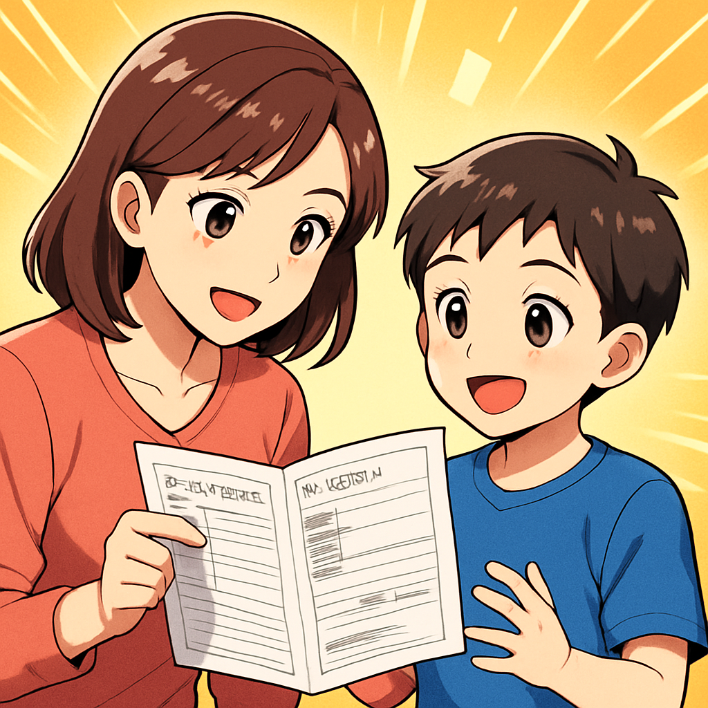 親のコメントは「成長の記録」と「次への応援」を短く添えるのが基本です