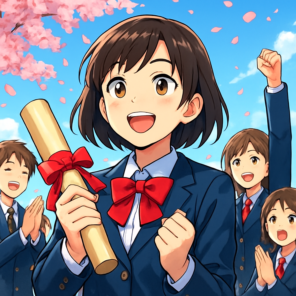 中学生の卒業の言葉は「お祝い+具体+エール」で伝わりやすいです